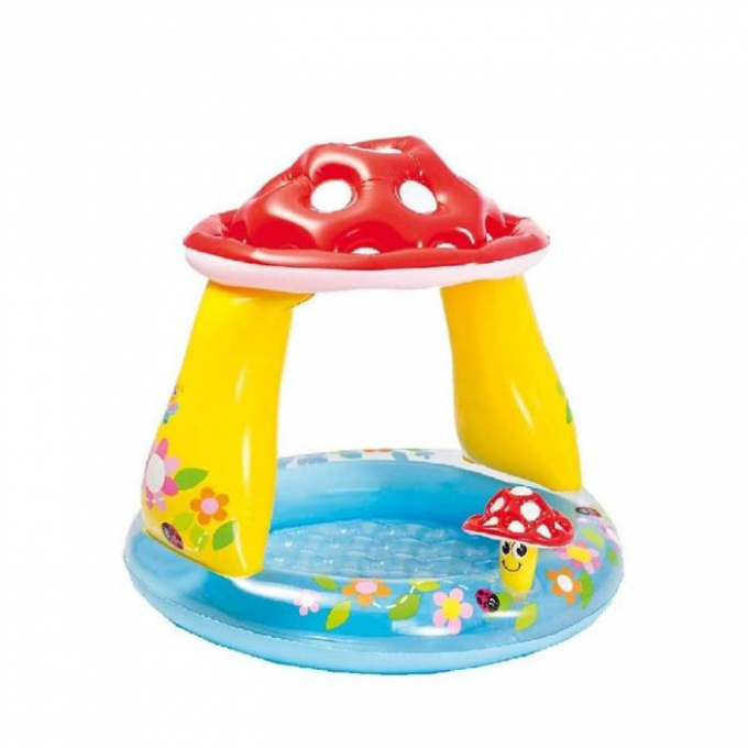 Бассейн INTEX «ГРИБОК» с надувным дном 102х89см 57114