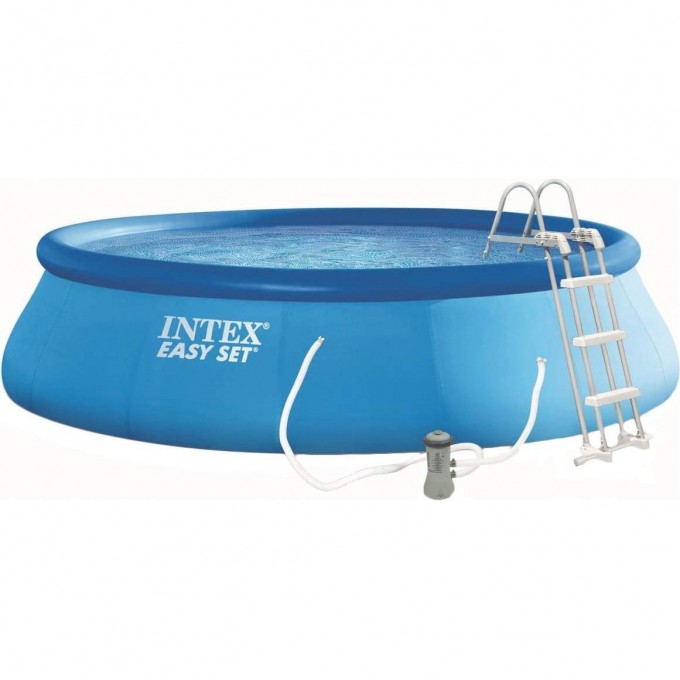 Бассейн надувной INTEX EASY SET 457*107см, фильтр насос, лестница, подкладка, тент 26166 Бассейн надувной INTEX EASY SET 457*107см, фильтр насос, лестница, подкладка, тент 26166