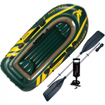 Лодка INTEX SEAHAWK 3 68380, трёхместная с сиденьями, до 300 кг
