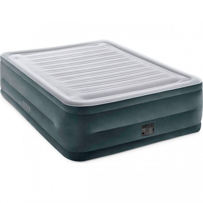 Надувная кровать INTEX COMFORT-PLUSH 152х203х56см, встроенный насос 220V 64418