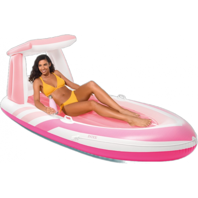 Надувная лодка INTEX "PINK PARADISE" 257х135см с навесом, до 100кг 57804 Надувная лодка INTEX "PINK PARADISE" 257х135см с навесом, до 100кг 57804