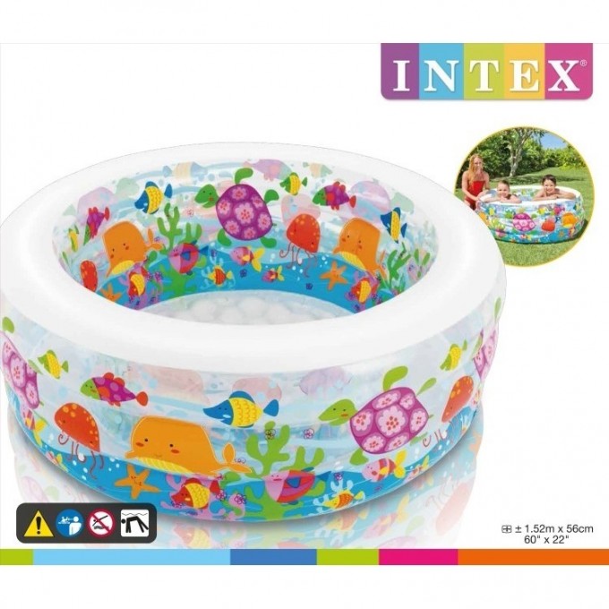 Надувной бассейн INTEX АКВАРИУМ 58480 Надувной бассейн INTEX АКВАРИУМ 58480