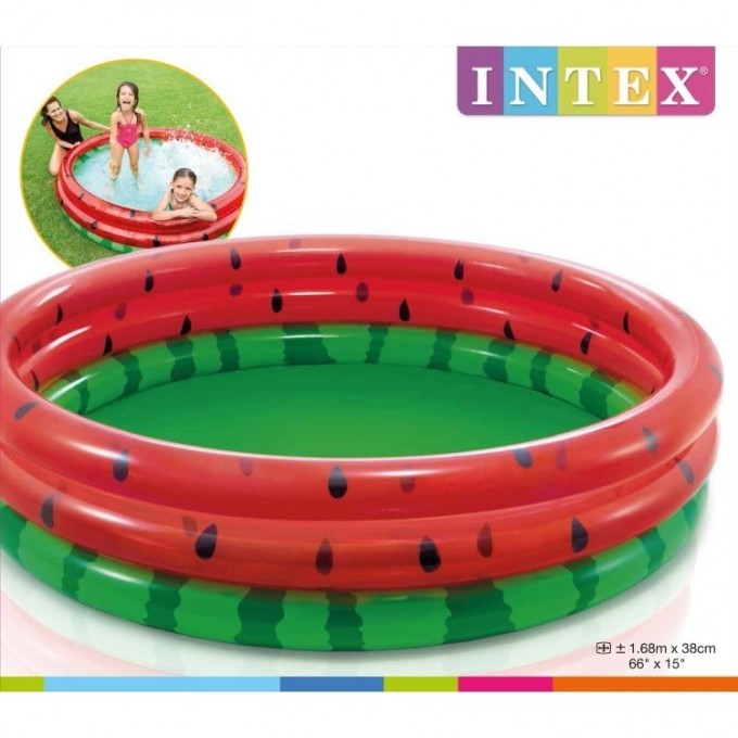 Надувной бассейн INTEX АРБУЗ 58448 Надувной бассейн INTEX АРБУЗ 58448
