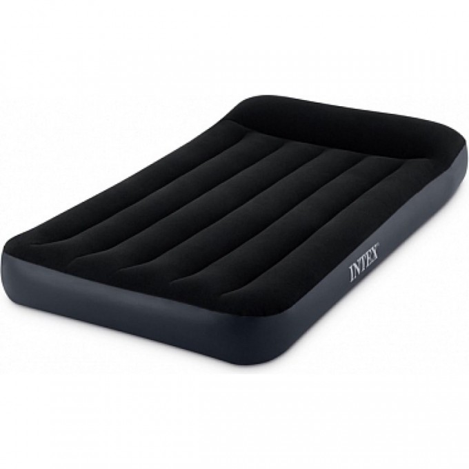 Надувной матрас INTEX PILLOW REST CLASSIC FIBER-TECH , 99 х 191 х 25 см, c встроенным насосом 64146