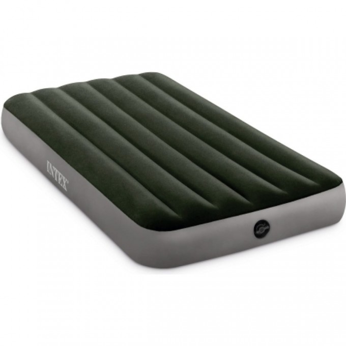 Надувной матрас INTEX PRESTIGE DOWNY BED , 99х191х25см, насос на батарейках в комплекте 64777