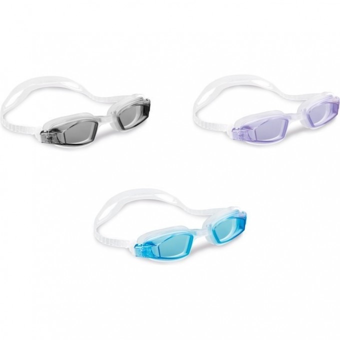 Очки для плавания INTEX FREE STYLE SPORT , от 8 лет микс 55682 Очки для плавания INTEX FREE STYLE SPORT , от 8 лет микс 55682