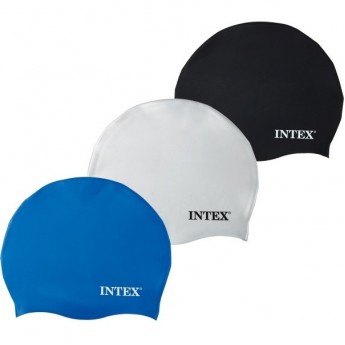 Шапка для плавания из силикона INTEX 55991, от 8 лет микс