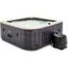СПА-бассейн INTEX "GREYSTONE DELUXE" 196х71см 1098л квадратный аэромассаж 28452